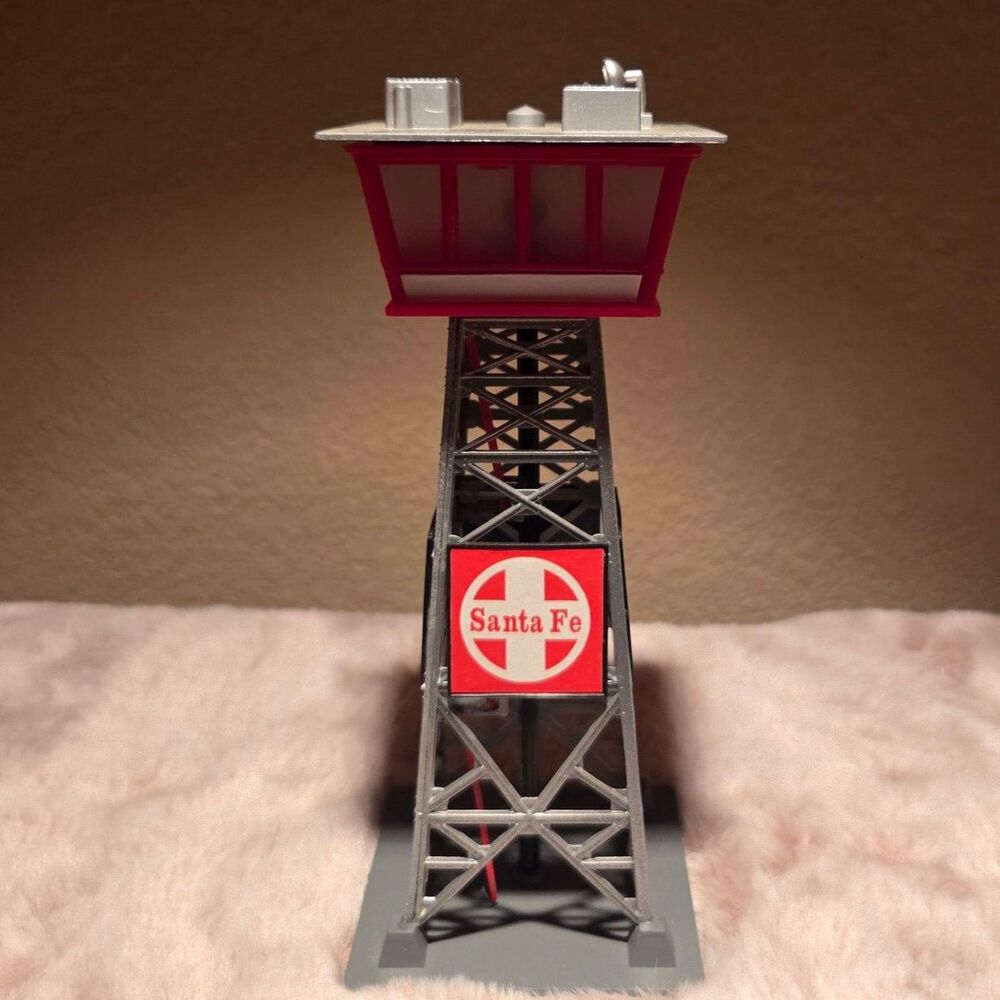 Life-Like HO Lighted Santa Fe Yard Tower 8208 Freight Train Railroad Building